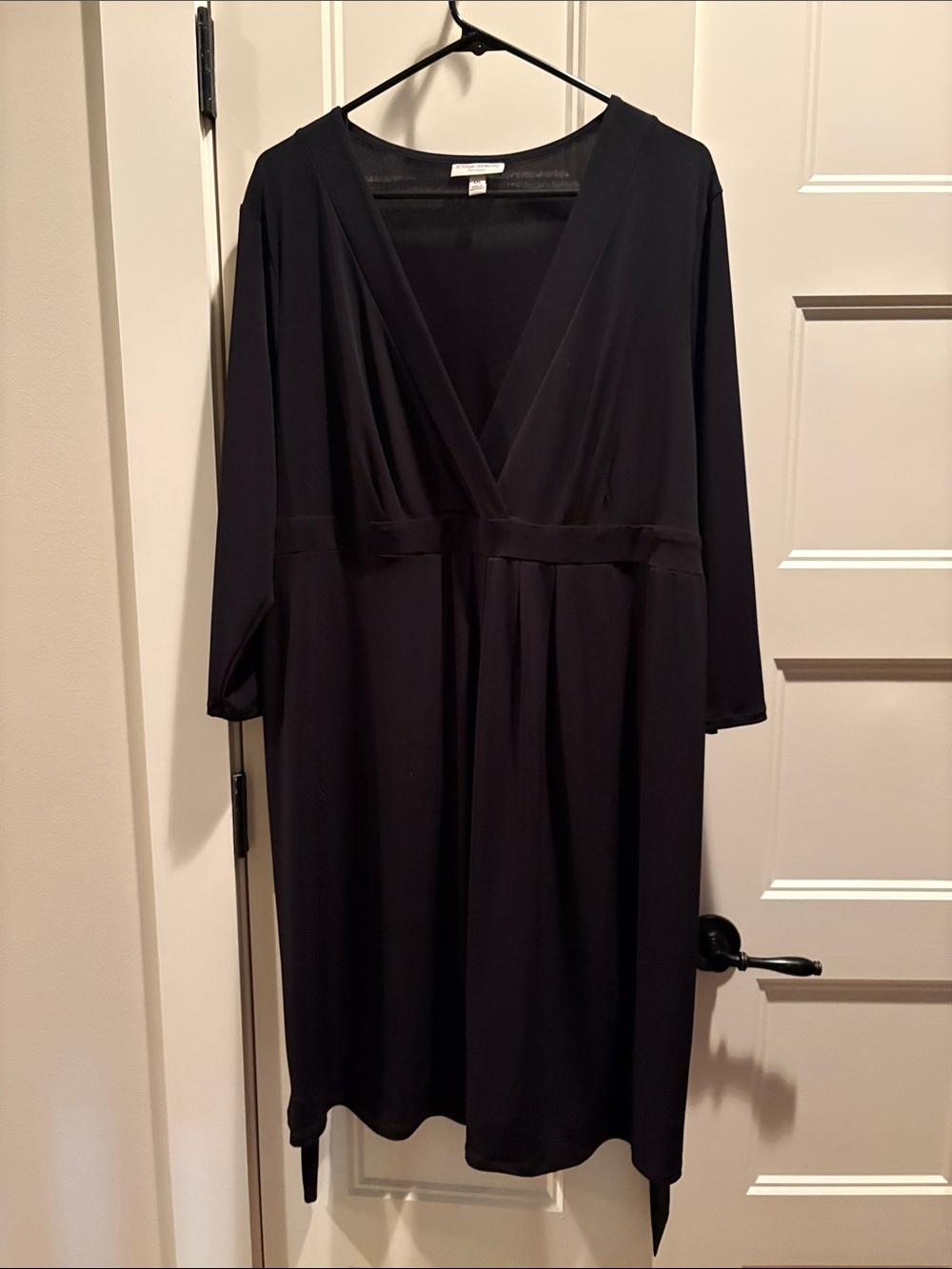 Elegant V-Neck Black maternity Women’s Dress